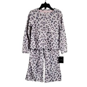 Cuddl Duds Leopard Print Pajama Set